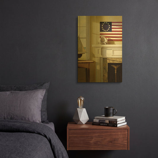 'Liberty' By Zhen-Huan Lu Gold Metal Wall Art