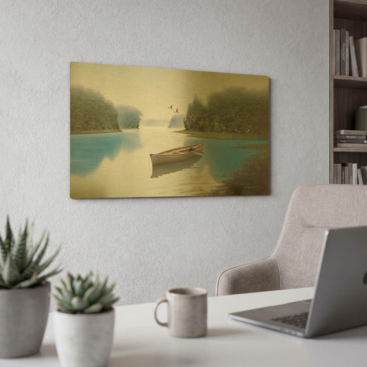 'Far From Home' By Zhen-Huan Lu Gold Metal Wall Art