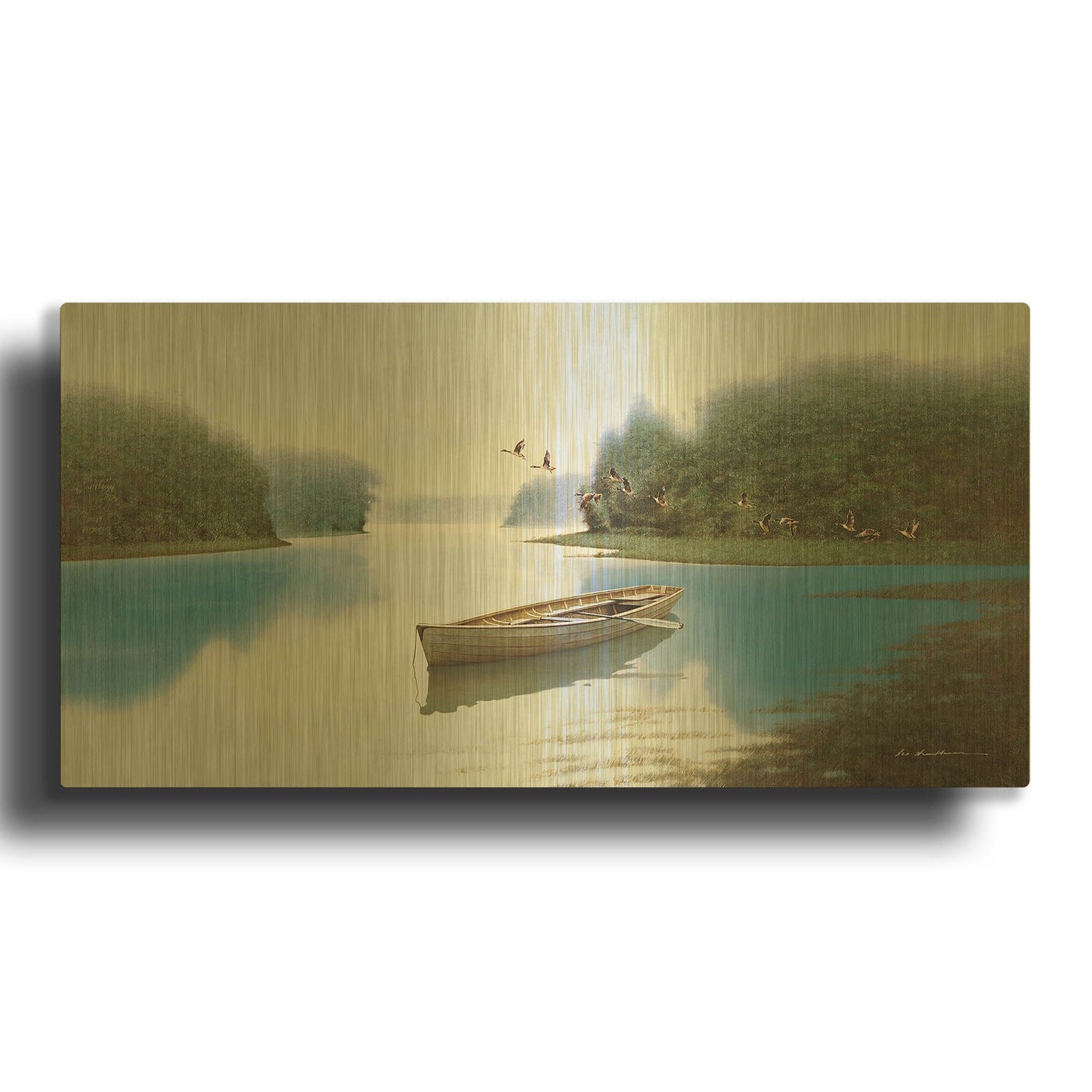 'Far From Home' By Zhen-Huan Lu Gold Metal Wall Art