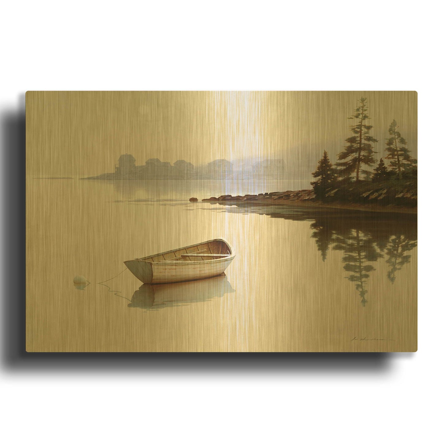 'Daydream' By Zhen-Huan Lu Gold Metal Wall Art