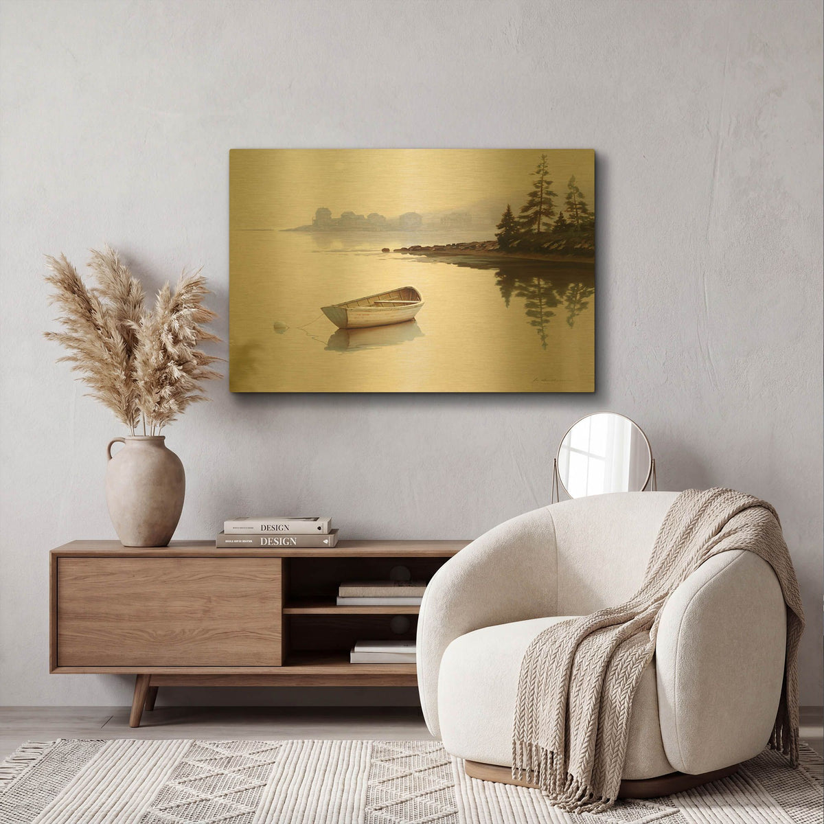 'Daydream' By Zhen-Huan Lu Gold Metal Wall Art