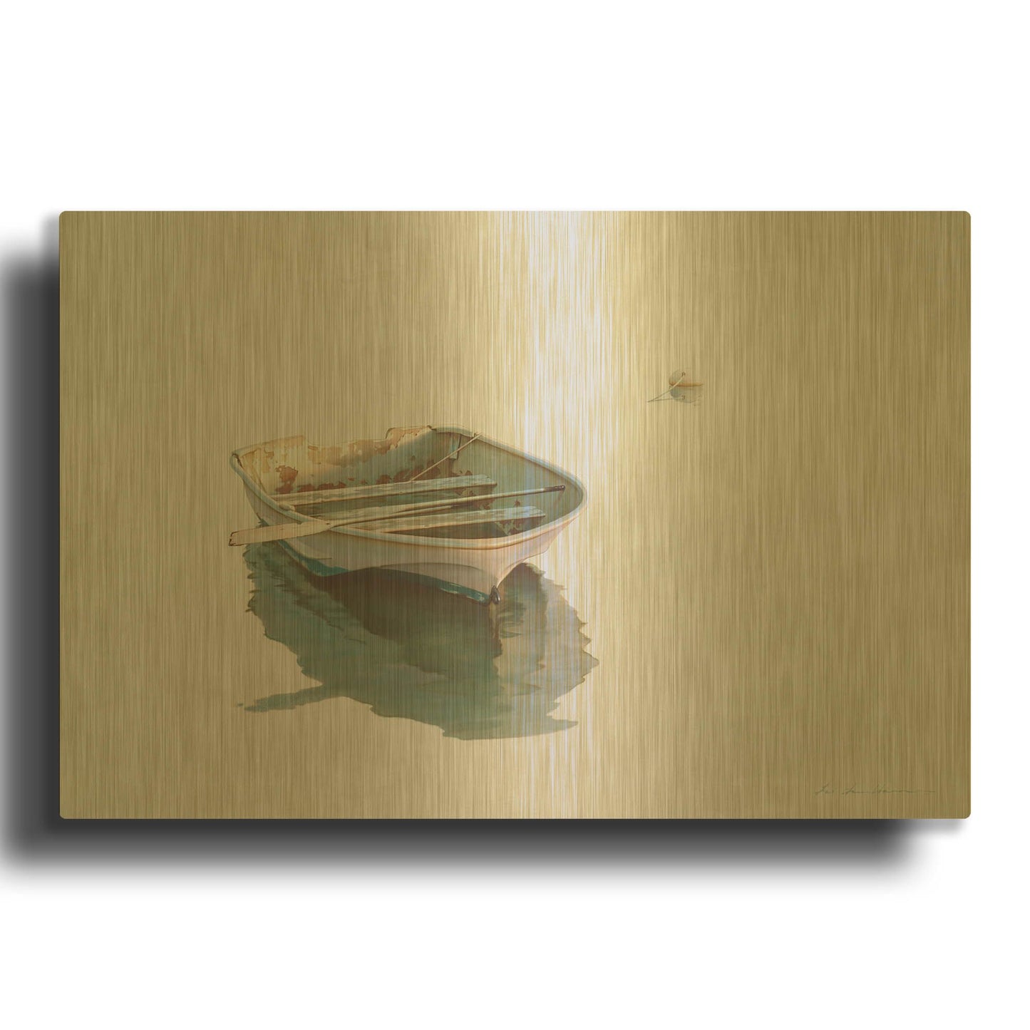 'Dawn' By Zhen-Huan Lu Gold Metal Wall Art