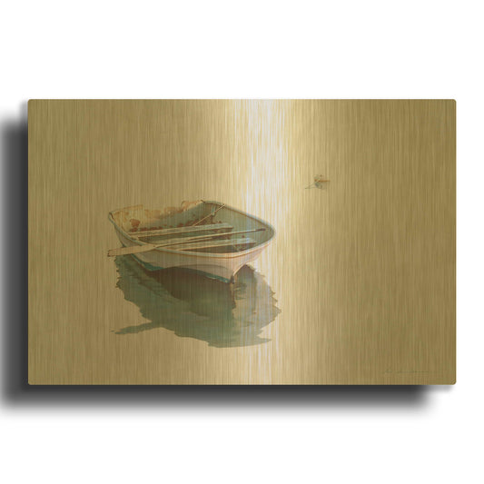 'Dawn' By Zhen-Huan Lu Gold Metal Wall Art