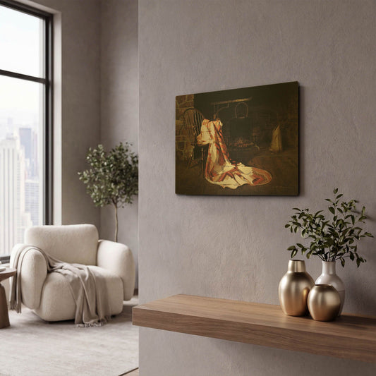 'The Quilt' By Zhen-Huan Lu Gold Metal Wall Art