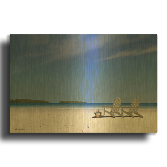 'A View For Two' By Zhen-Huan Lu Gold Metal Wall Art