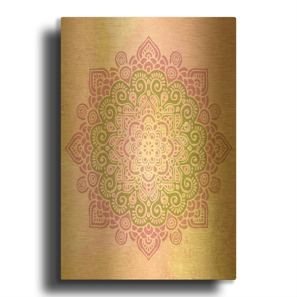 'Mandala Space 2' By Sabrina Balbuena Gold Metal Wall Art