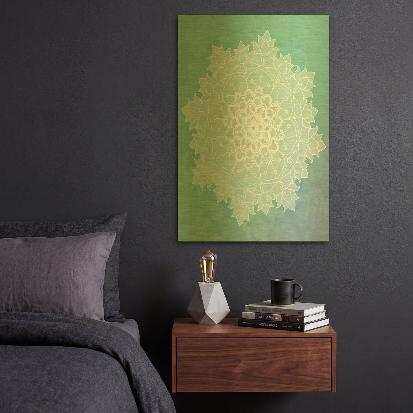 'Sea Mandala' By Sabrina Balbuena Gold Metal Wall Art