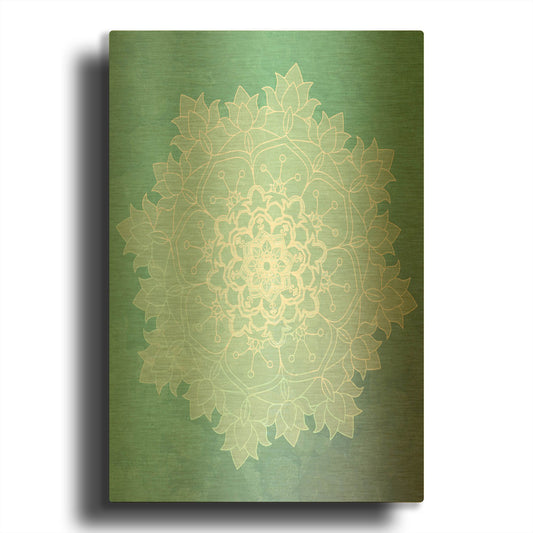 'Sea Mandala' By Sabrina Balbuena Gold Metal Wall Art