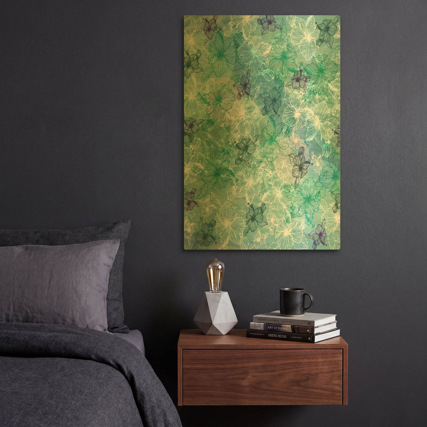 'My Garden' By Sabrina Balbuena Gold Metal Wall Art