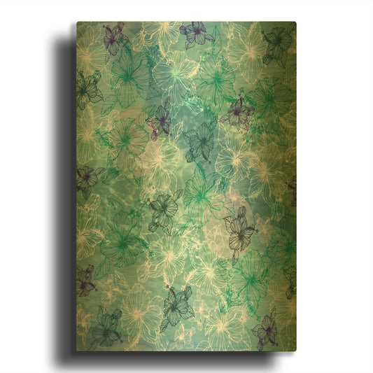 'My Garden' By Sabrina Balbuena Gold Metal Wall Art