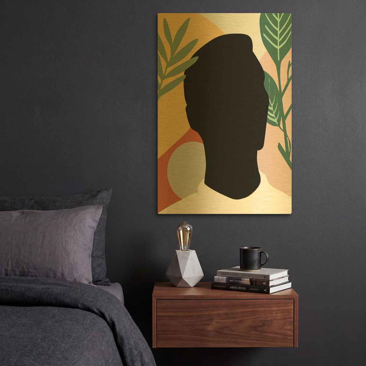'Black Lives Matter-Tropical Man' By Sabrina Balbuena Gold Metal Wall Art