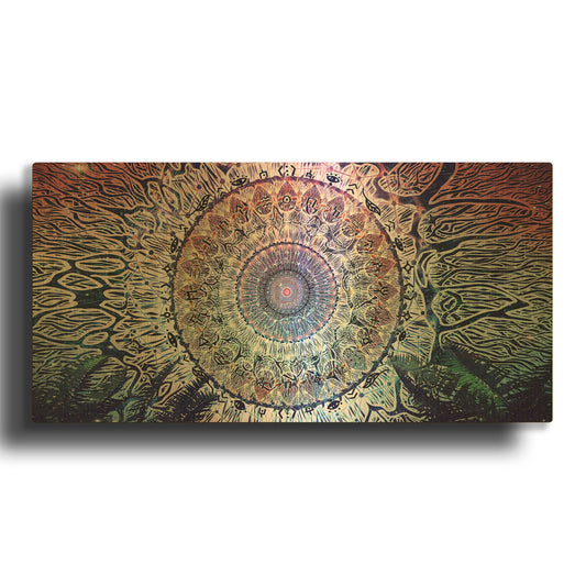 'Waiting Bliss' By Cameron Gray Gold Metal Wall Art