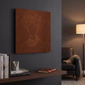 'Africa Live Collection-African Man' By Sabrina Balbuena Gold Metal Wall Art