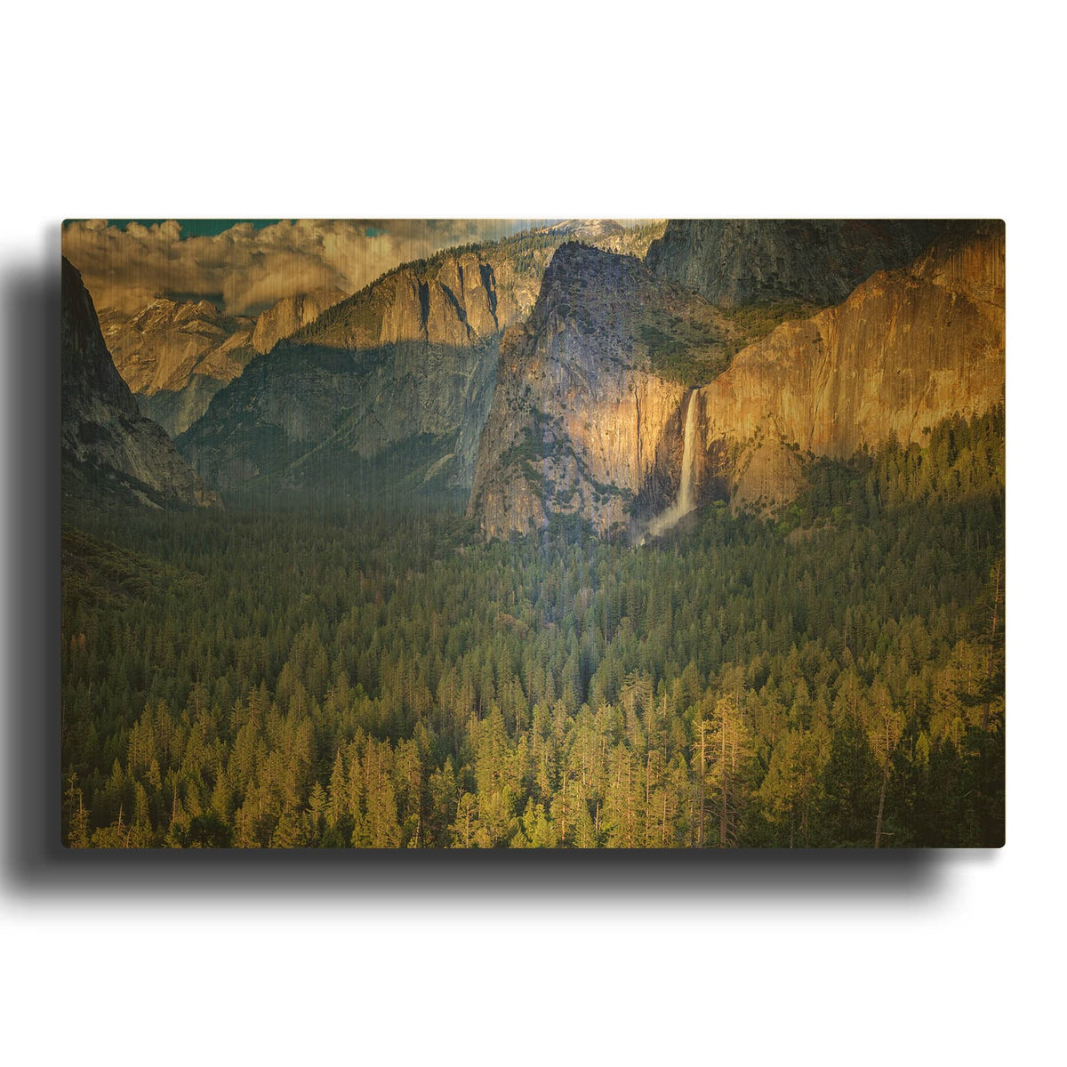 'Tunnel View at Sunset' By Rick Berk Gold Metal Wall Art