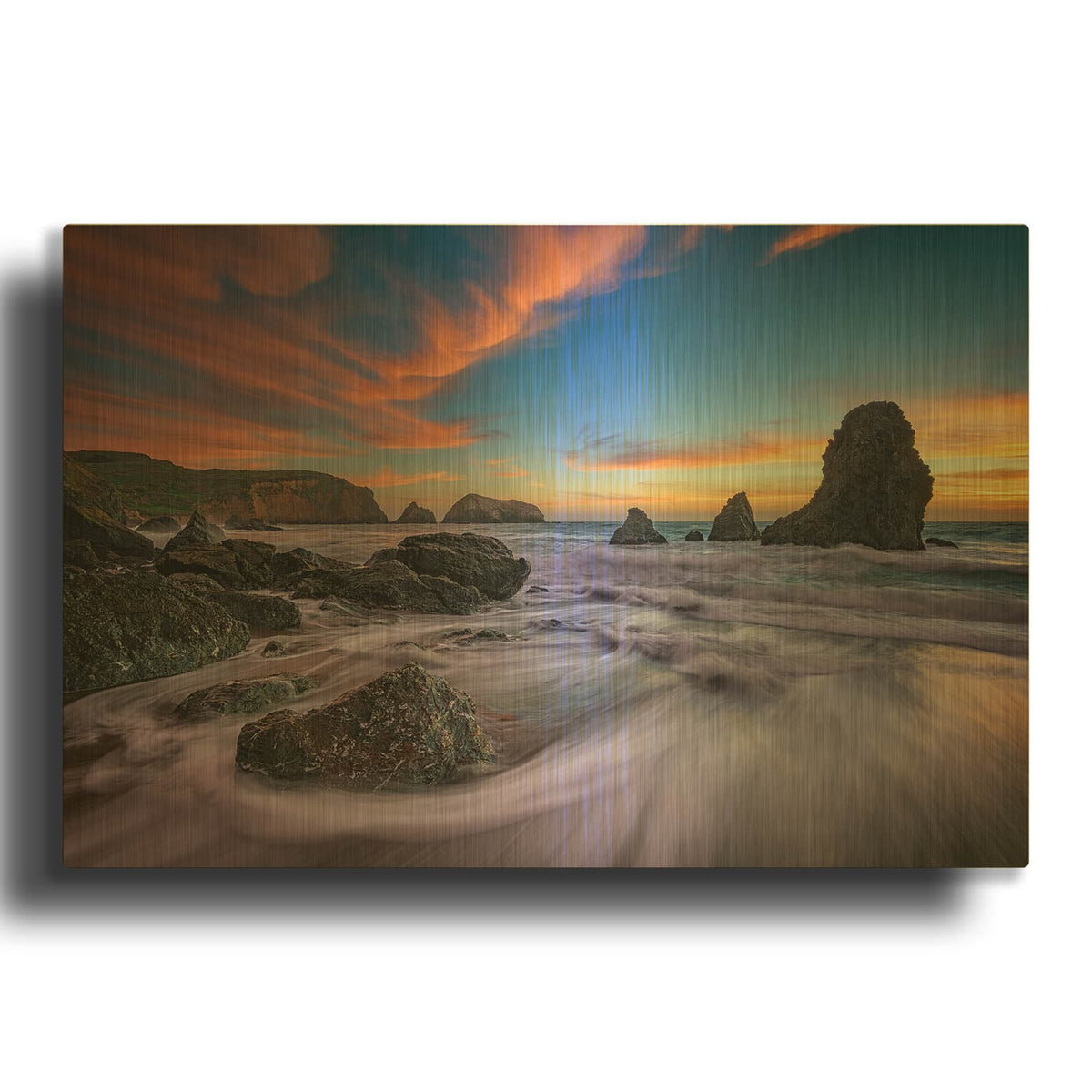 'Marin' By Rick Berk Gold Metal Wall Art