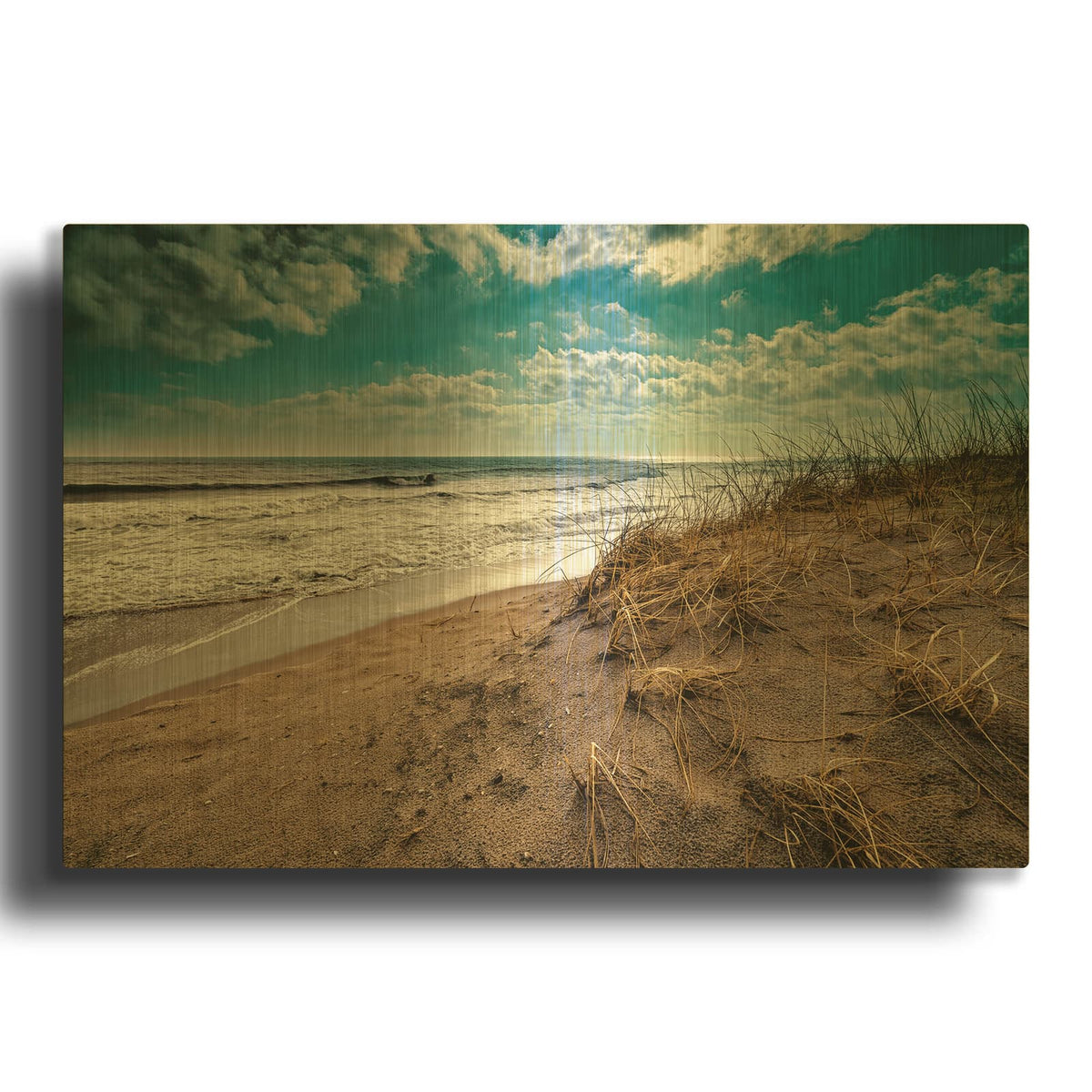 'After The Storm HDR' By Rick Berk Gold Metal Wall Art