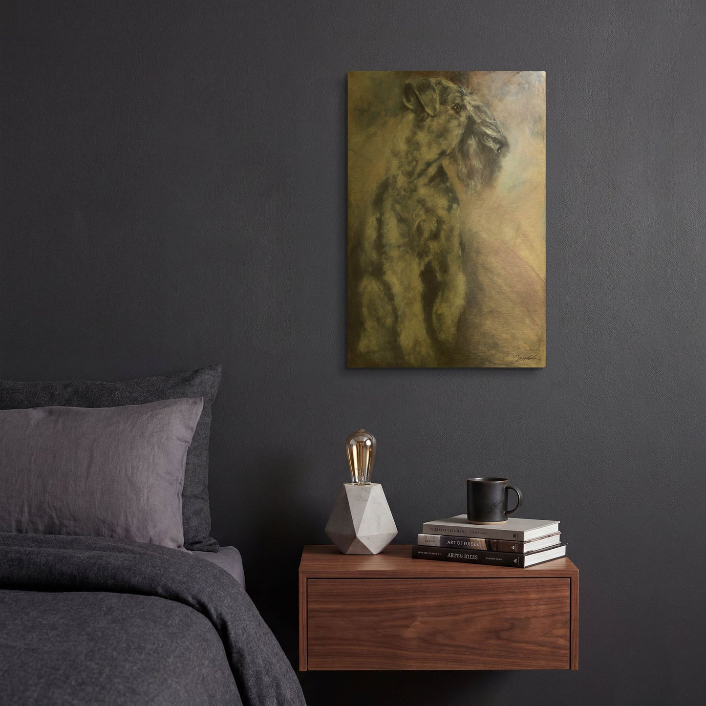 'Kerry Blue Terry' By Robert Campbell Gold Metal Wall Art