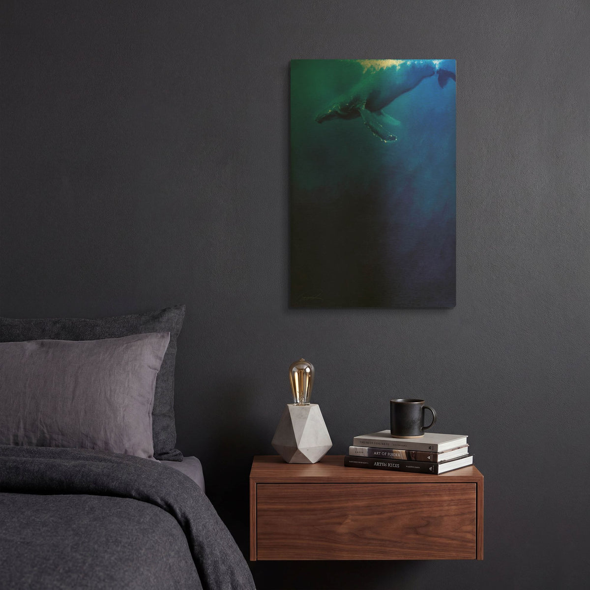 'Humpback Song' By Robert Campbell Gold Metal Wall Art