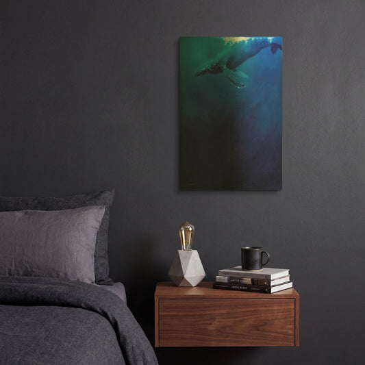 'Humpback Song' By Robert Campbell Gold Metal Wall Art