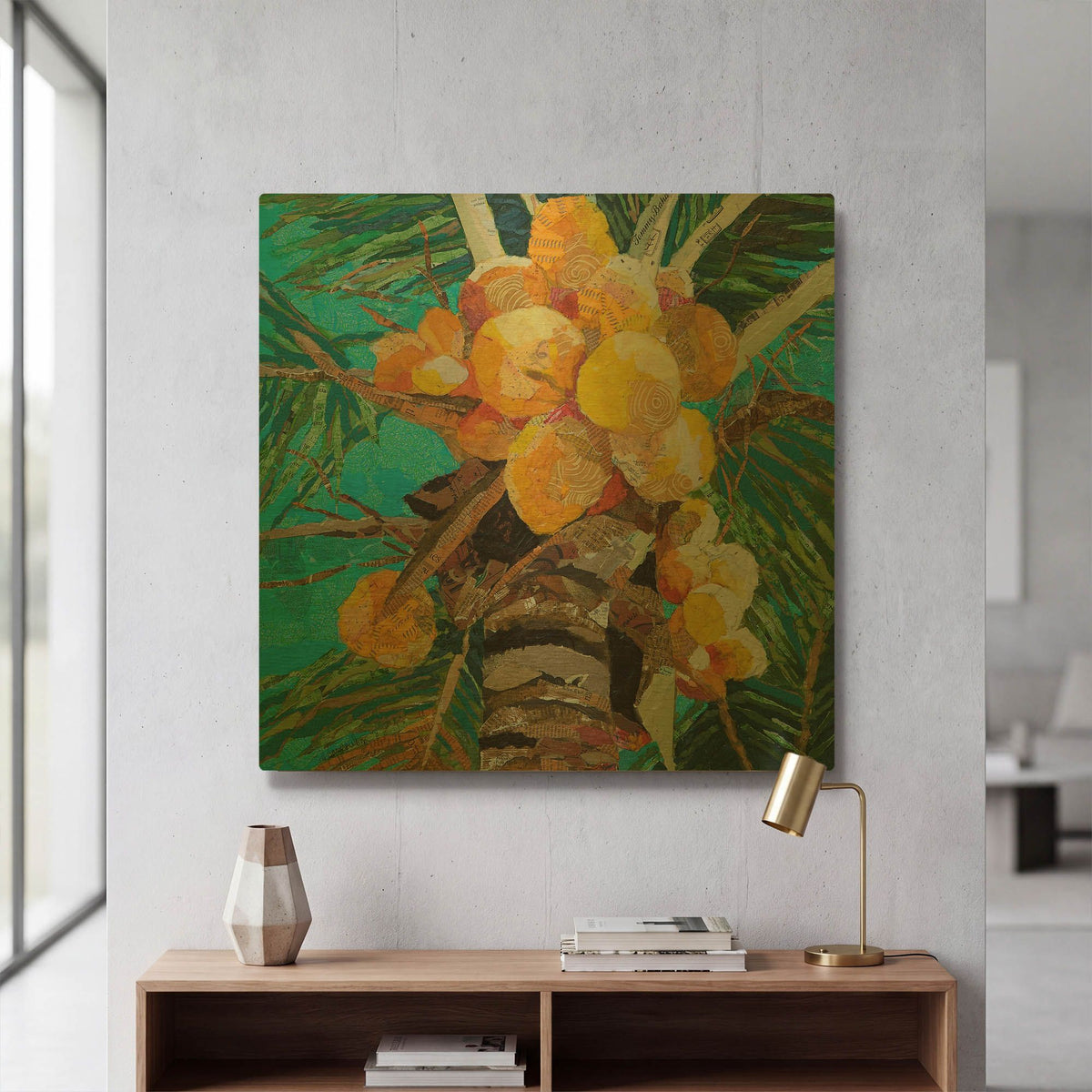 'Florida Sunshine' By St. Hilaire Elizabeth Gold Metal Wall Art