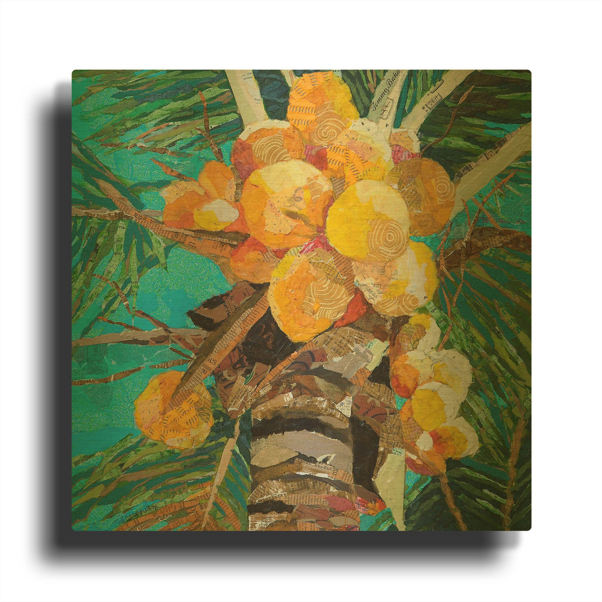 'Florida Sunshine' By St. Hilaire Elizabeth Gold Metal Wall Art