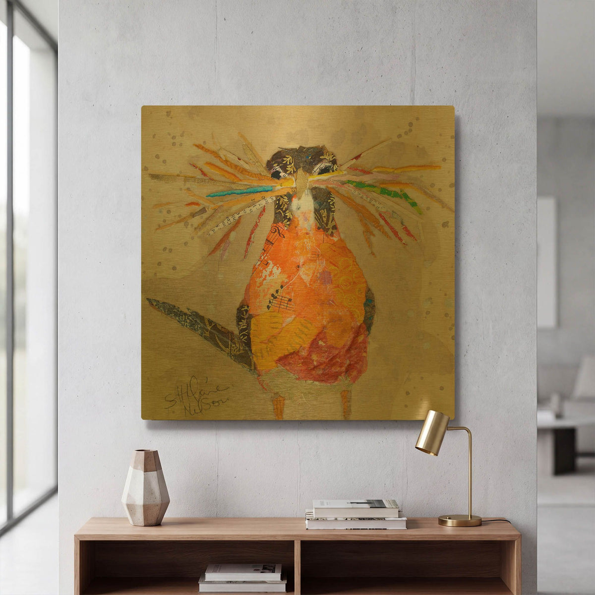 'Hope II' By St. Hilaire Elizabeth Gold Metal Wall Art