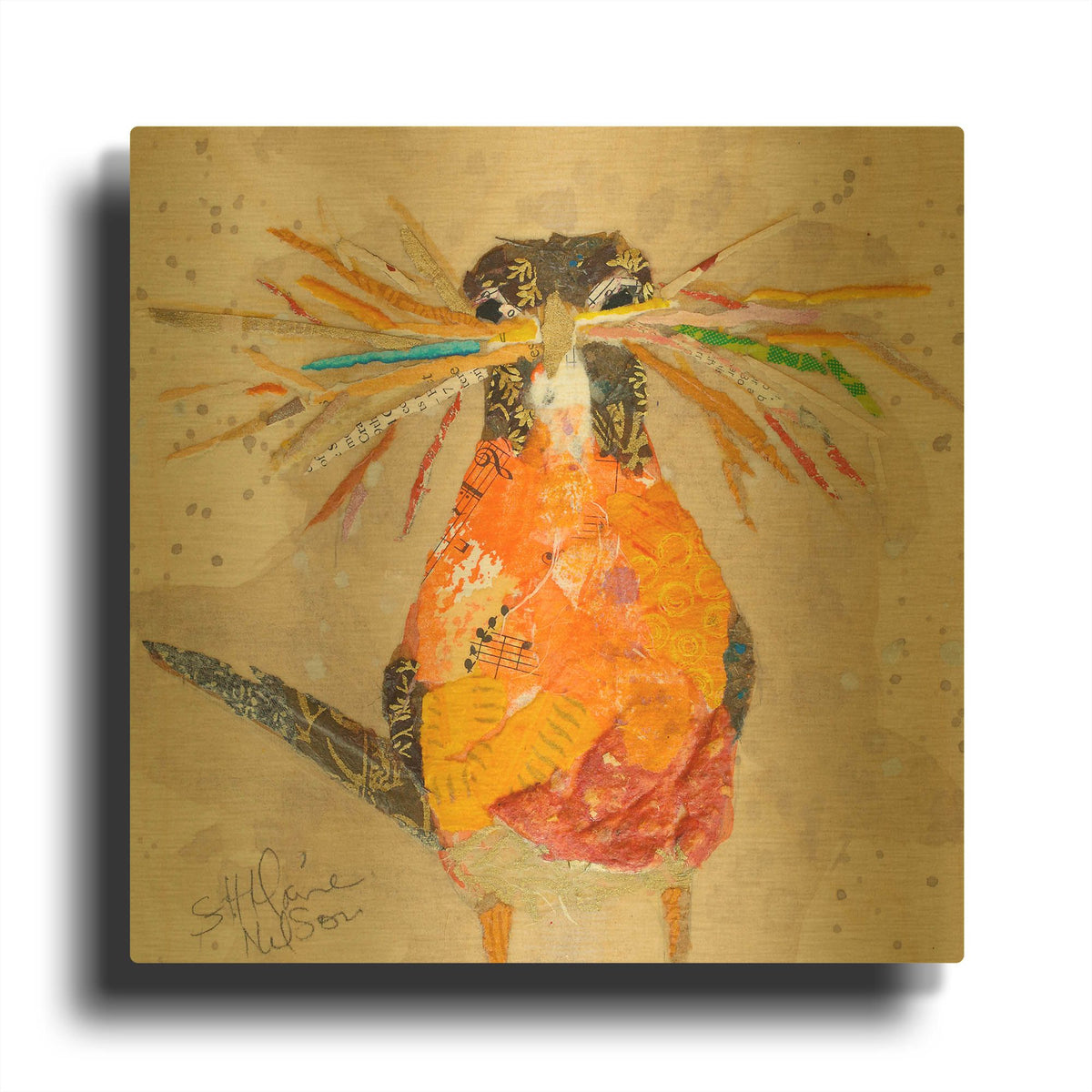 'Hope II' By St. Hilaire Elizabeth Gold Metal Wall Art