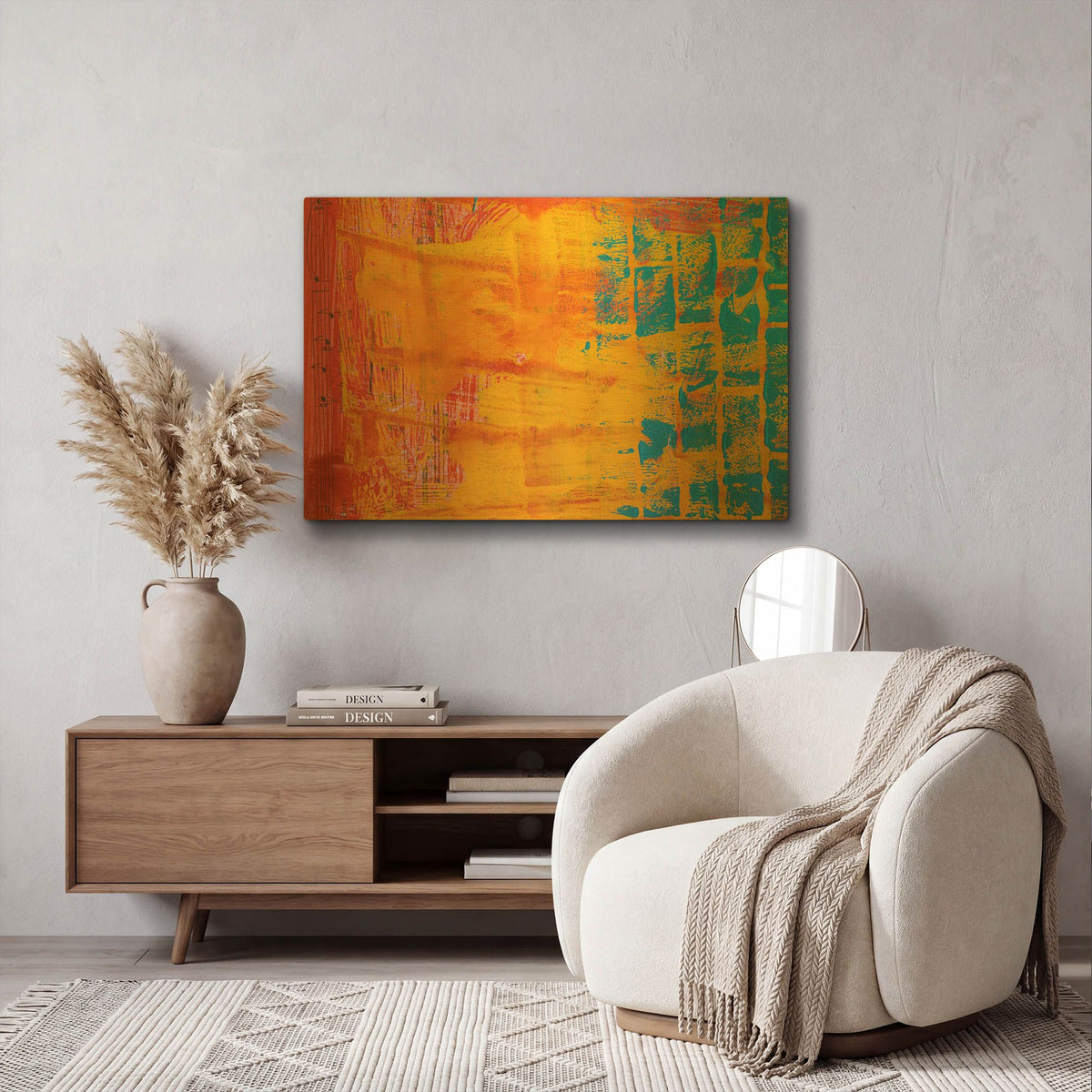 'Paper Orange' By St. Hilaire Elizabeth Gold Metal Wall Art
