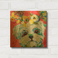 'Floral Hot Dog' By St. Hilaire Elizabeth Gold Metal Wall Art