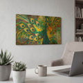 'Percy Peacock' By St. Hilaire Elizabeth Gold Metal Wall Art