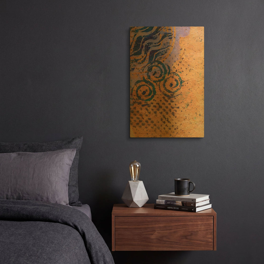 'Paper 2' By St. Hilaire Elizabeth Gold Metal Wall Art