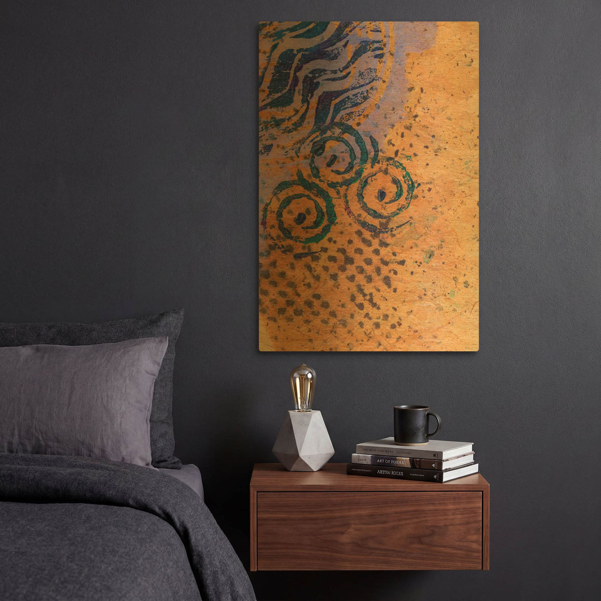 'Paper 2' By St. Hilaire Elizabeth Gold Metal Wall Art