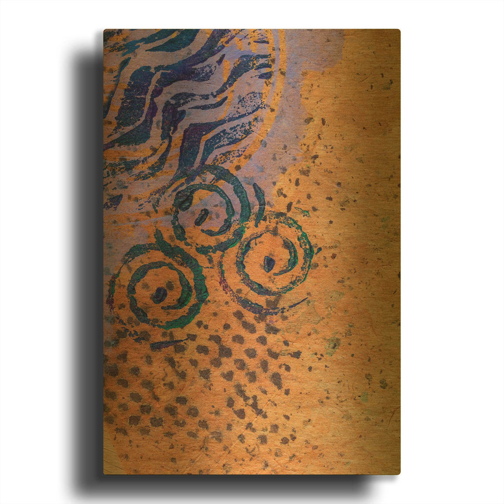 'Paper 2' By St. Hilaire Elizabeth Gold Metal Wall Art