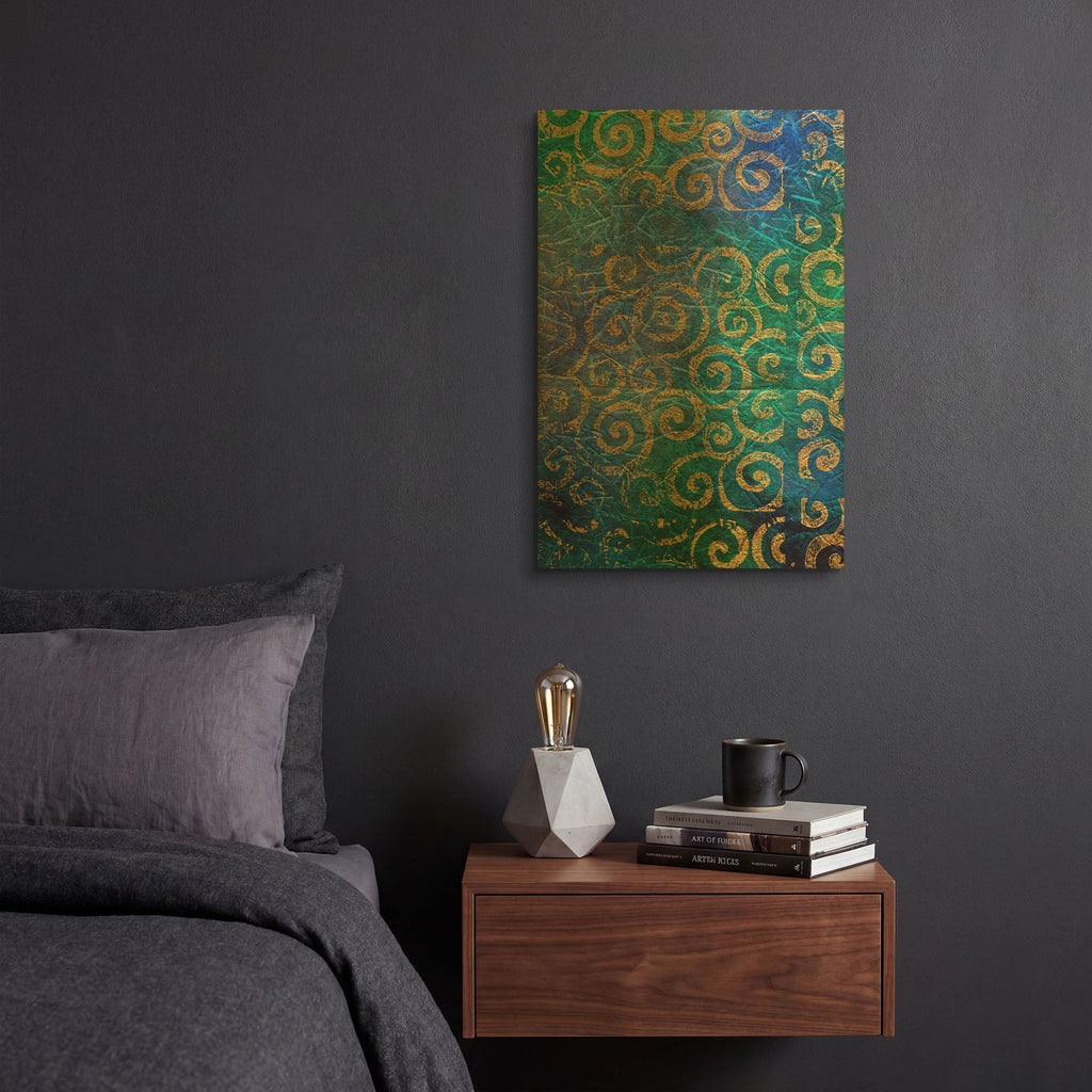 'Paper 3' By St. Hilaire Elizabeth Gold Metal Wall Art