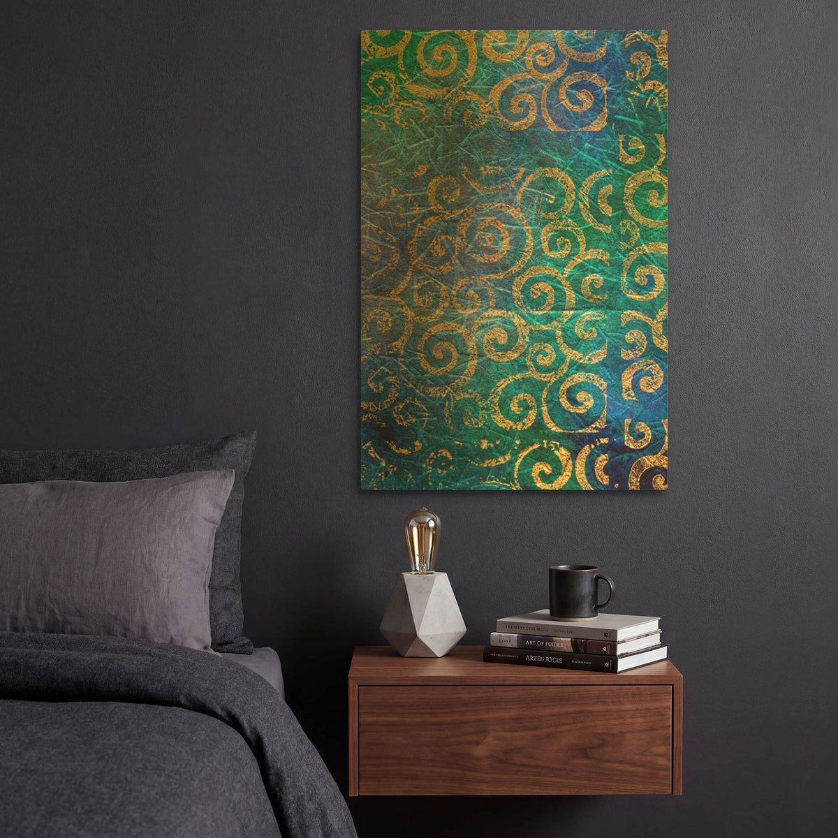 'Paper 3' By St. Hilaire Elizabeth Gold Metal Wall Art