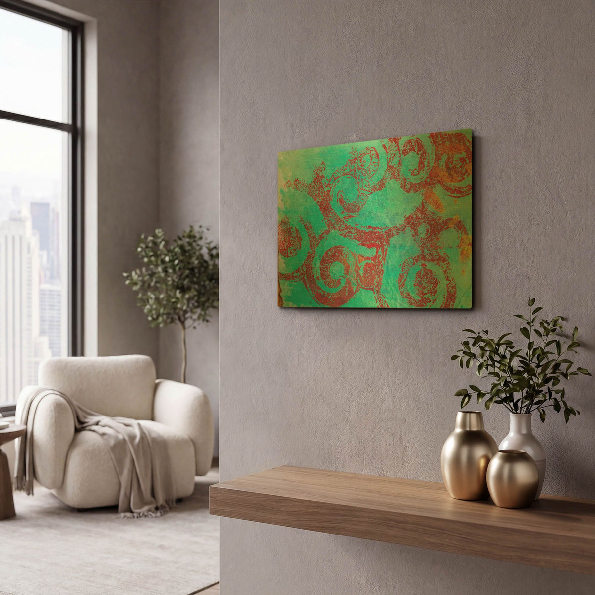 'Paper 4' By St. Hilaire Elizabeth Gold Metal Wall Art