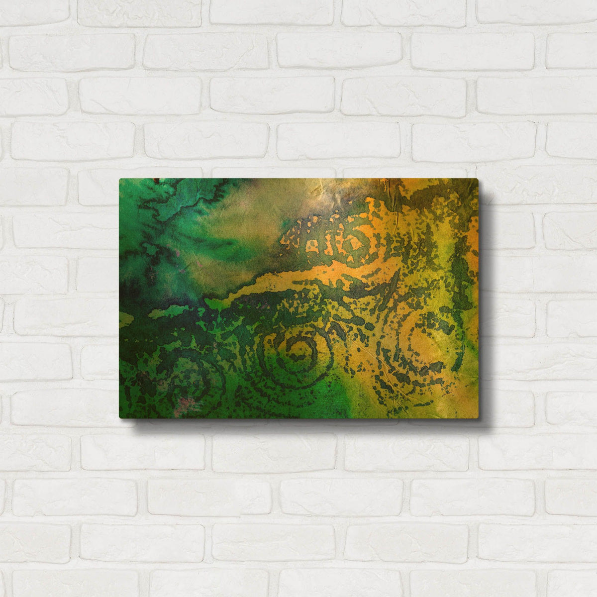 'Paper 7' By St. Hilaire Elizabeth Gold Metal Wall Art