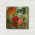 'Poppy 6' By St. Hilaire Elizabeth Gold Metal Wall Art