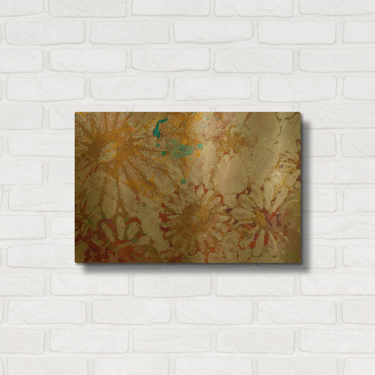 'Paper 8' By St. Hilaire Elizabeth Gold Metal Wall Art