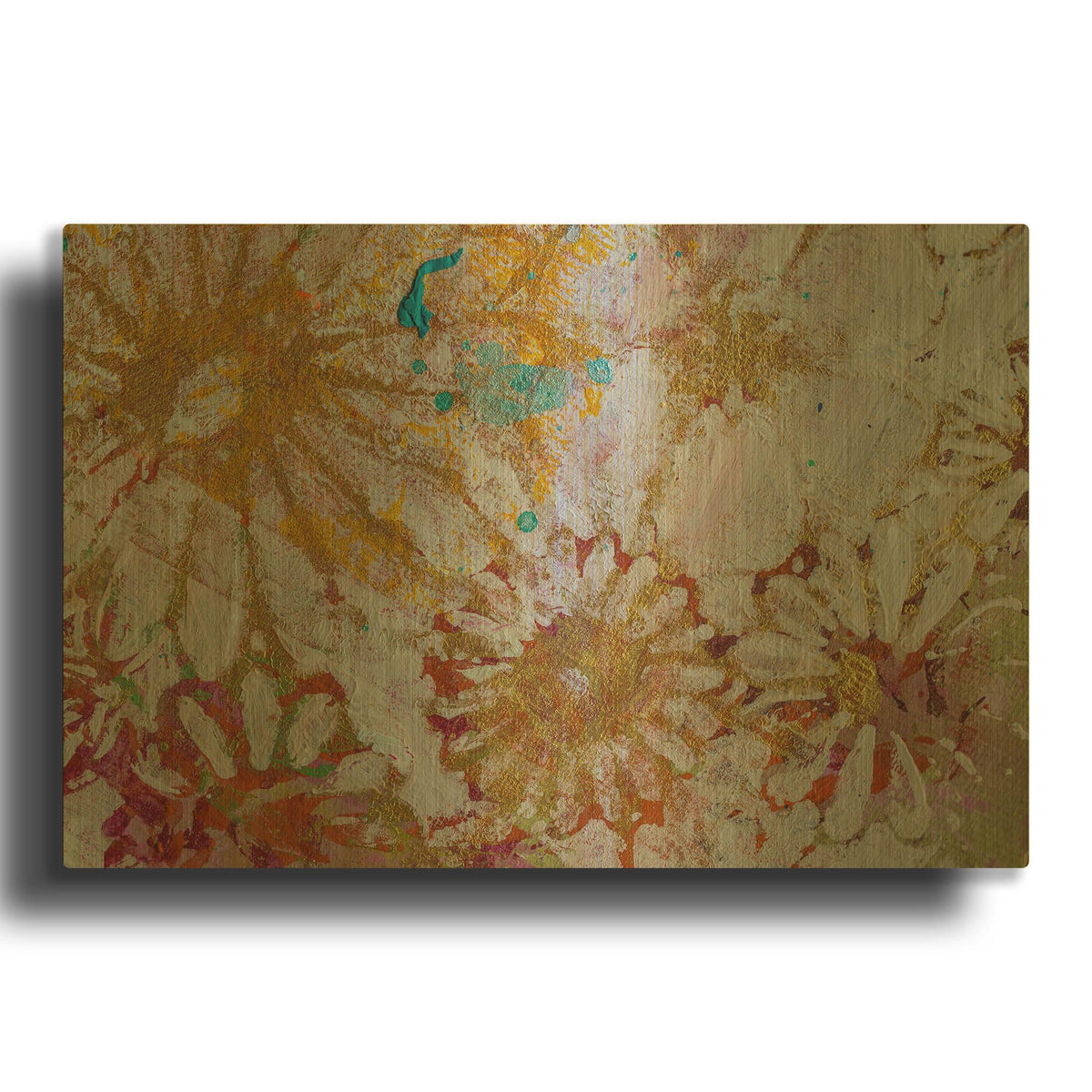 'Paper 8' By St. Hilaire Elizabeth Gold Metal Wall Art