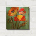 'Poppy 2' By St. Hilaire Elizabeth Gold Metal Wall Art
