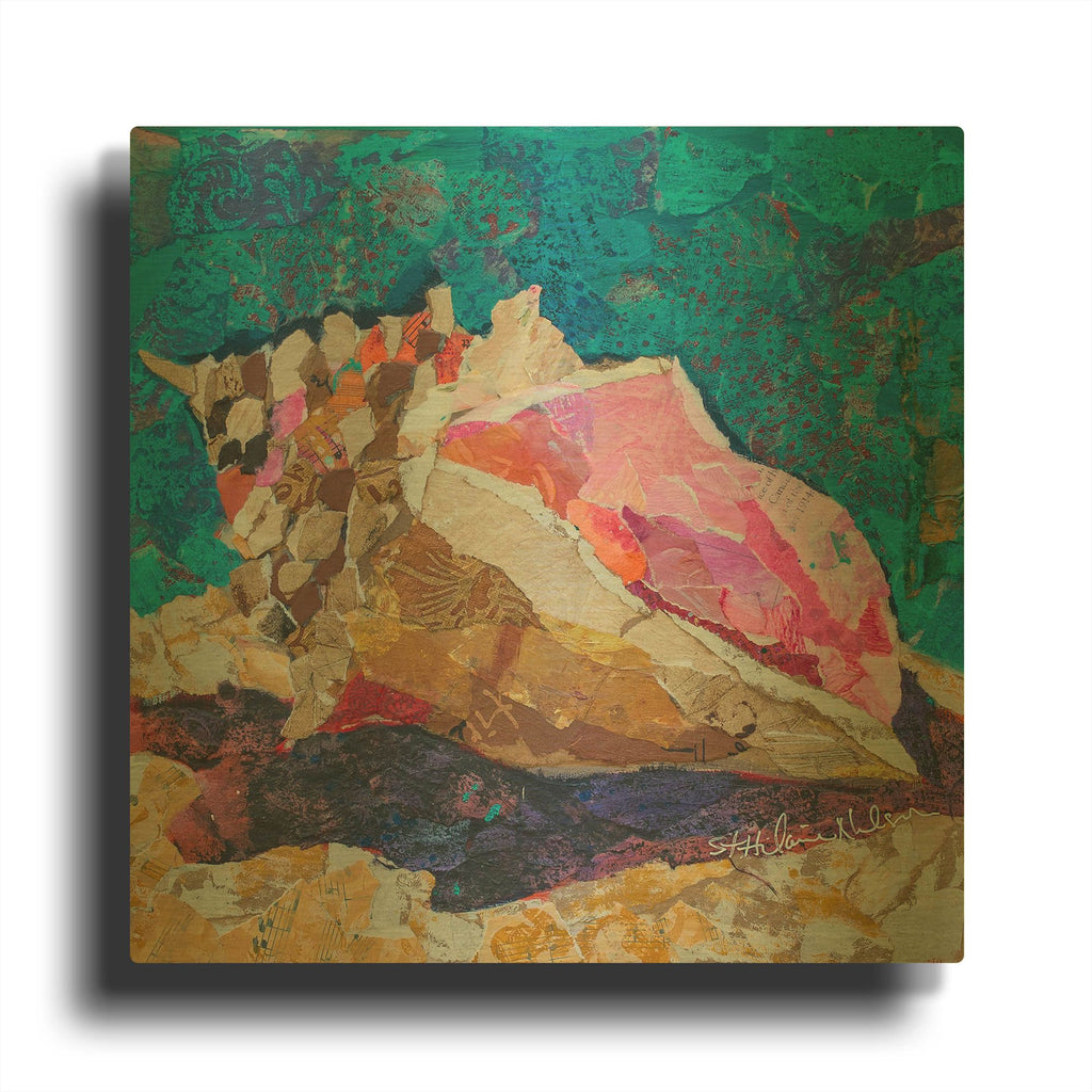 'Conch' By St. Hilaire Elizabeth Gold Metal Wall Art