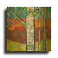 'Fall Trees 2' By St. Hilaire Elizabeth Gold Metal Wall Art