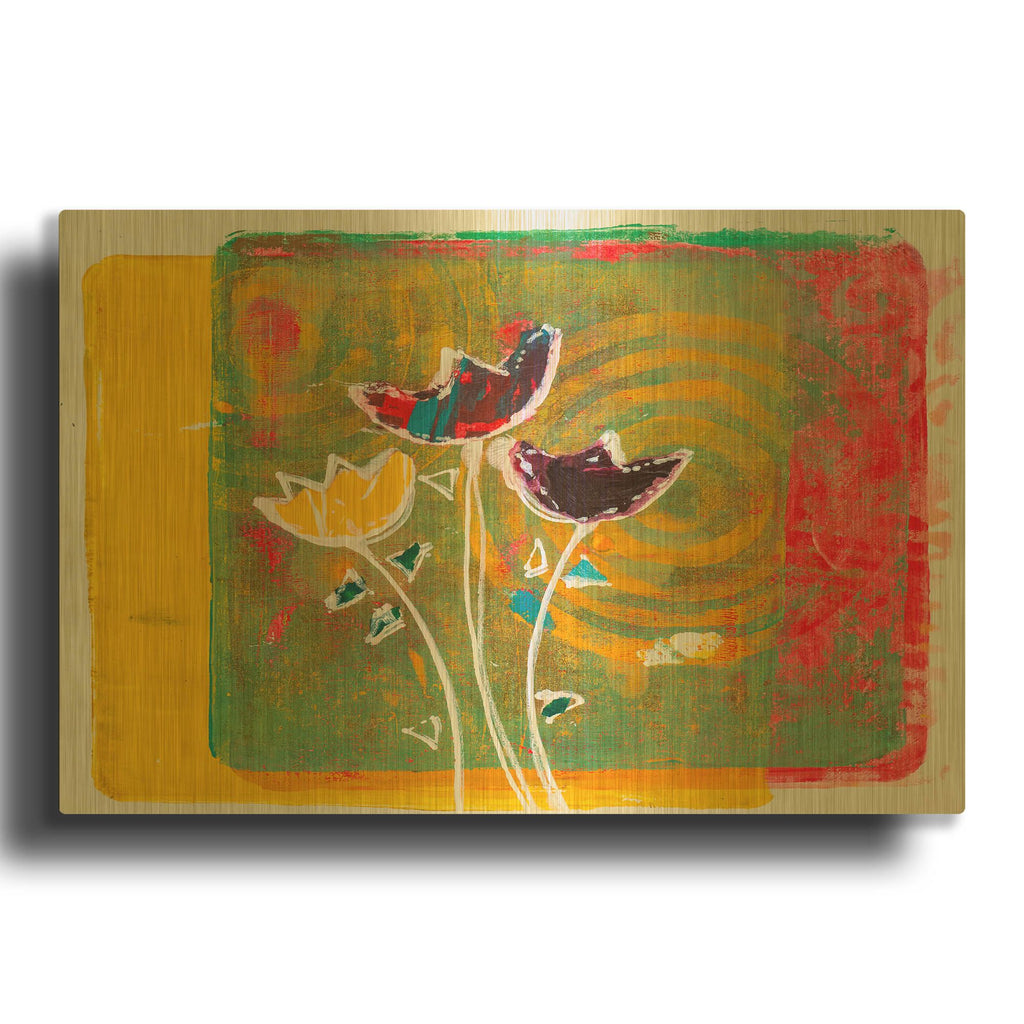 'Citrus Blooms' By St. Hilaire Elizabeth Gold Metal Wall Art