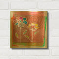 'Salmon Blooms' By St. Hilaire Elizabeth Gold Metal Wall Art