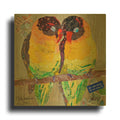 'Lovebirds Yelllow' By St. Hilaire Elizabeth Gold Metal Wall Art