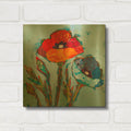 'Poppy 4' By St. Hilaire Elizabeth Gold Metal Wall Art
