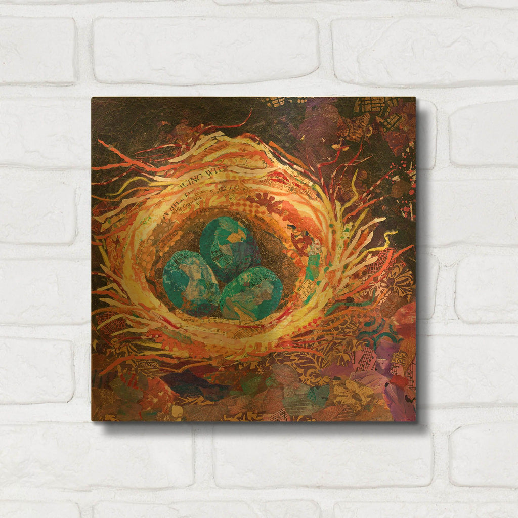 'Home' By St. Hilaire Elizabeth Gold Metal Wall Art
