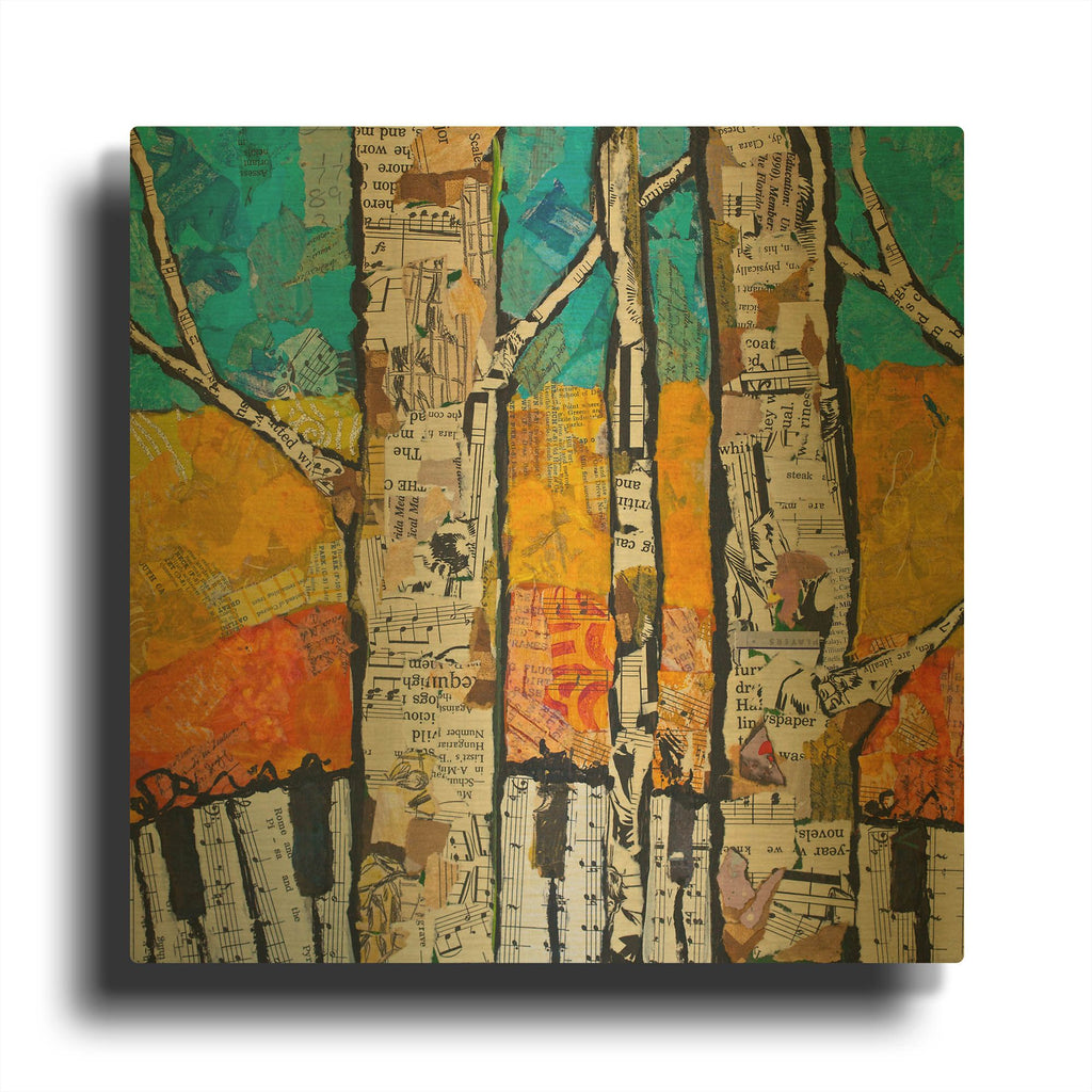 'Wild White 2' By St. Hilaire Elizabeth Gold Metal Wall Art