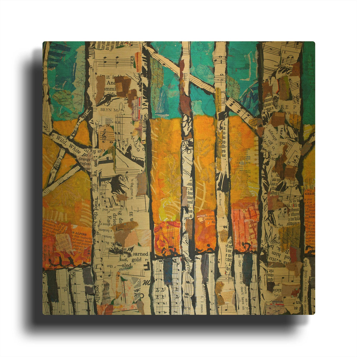 'Wild White 1' By St. Hilaire Elizabeth Gold Metal Wall Art
